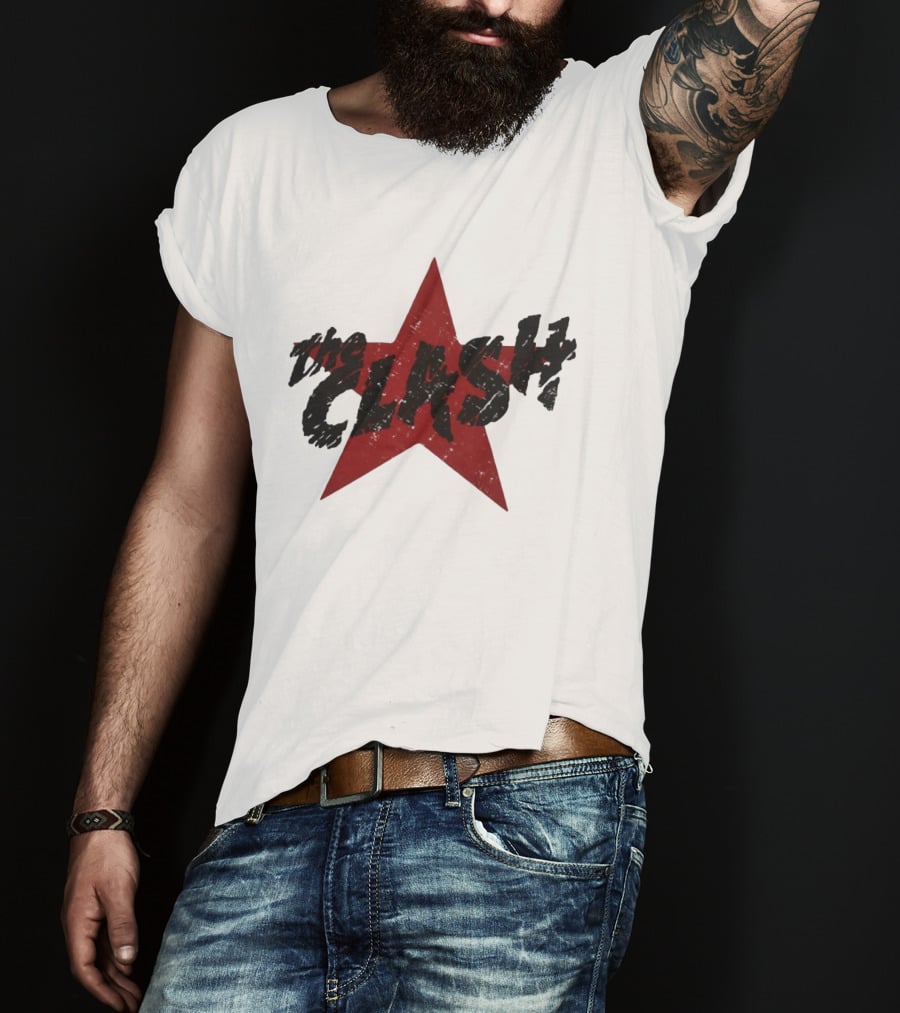 The Clash Red Star Vintage Punk T-Shirt