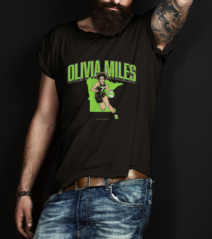 Olivia Miles Minnesota Lynx Basketball Star T-Shirt