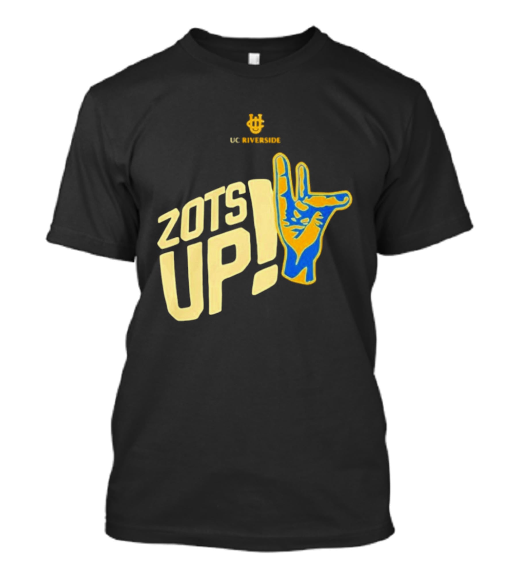 UC Riverside Zot Hand Sign Zots Up T-Shirt