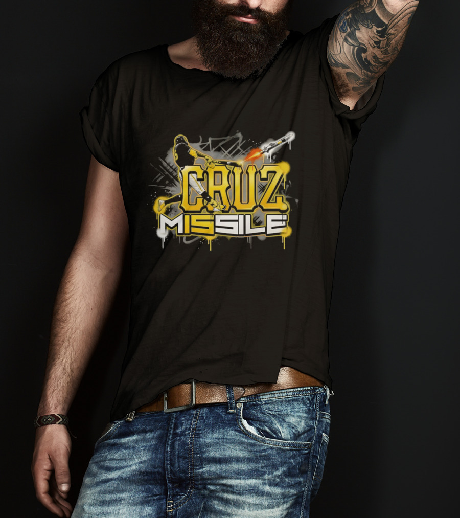 Cruz M15sile O'Neil Cruz Pittsburgh Pirates Baseball Graffiti T-Shirt