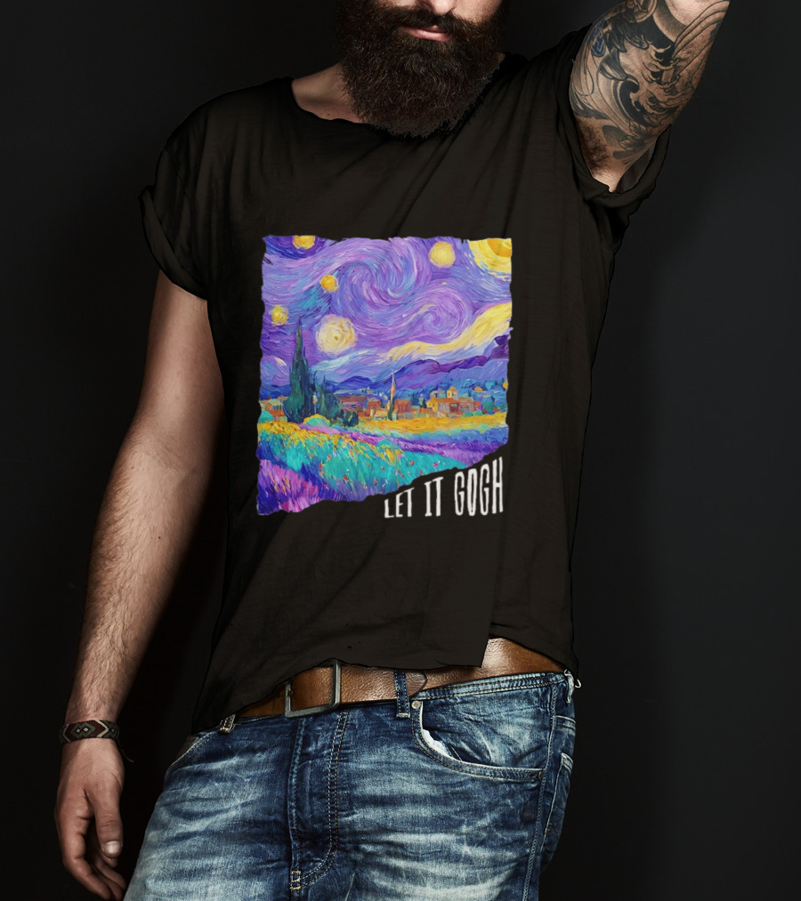 Let It Gogh Starry Night Van Gogh T-Shirt