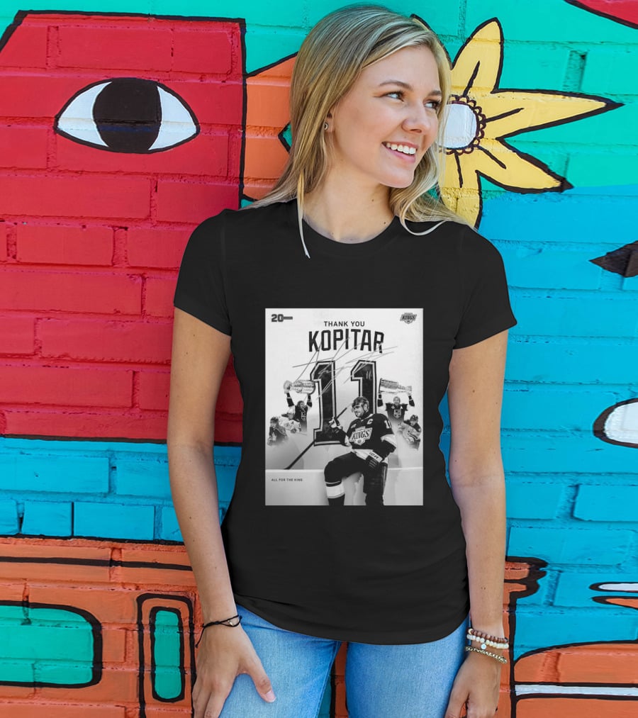 Thank You Kopitar 11 Los Angeles Kings All For The King 20 Seasons T-Shirt