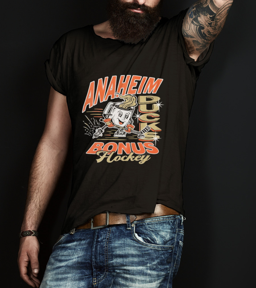 Anaheim Ducks Puck Bonus Hockey T-Shirt