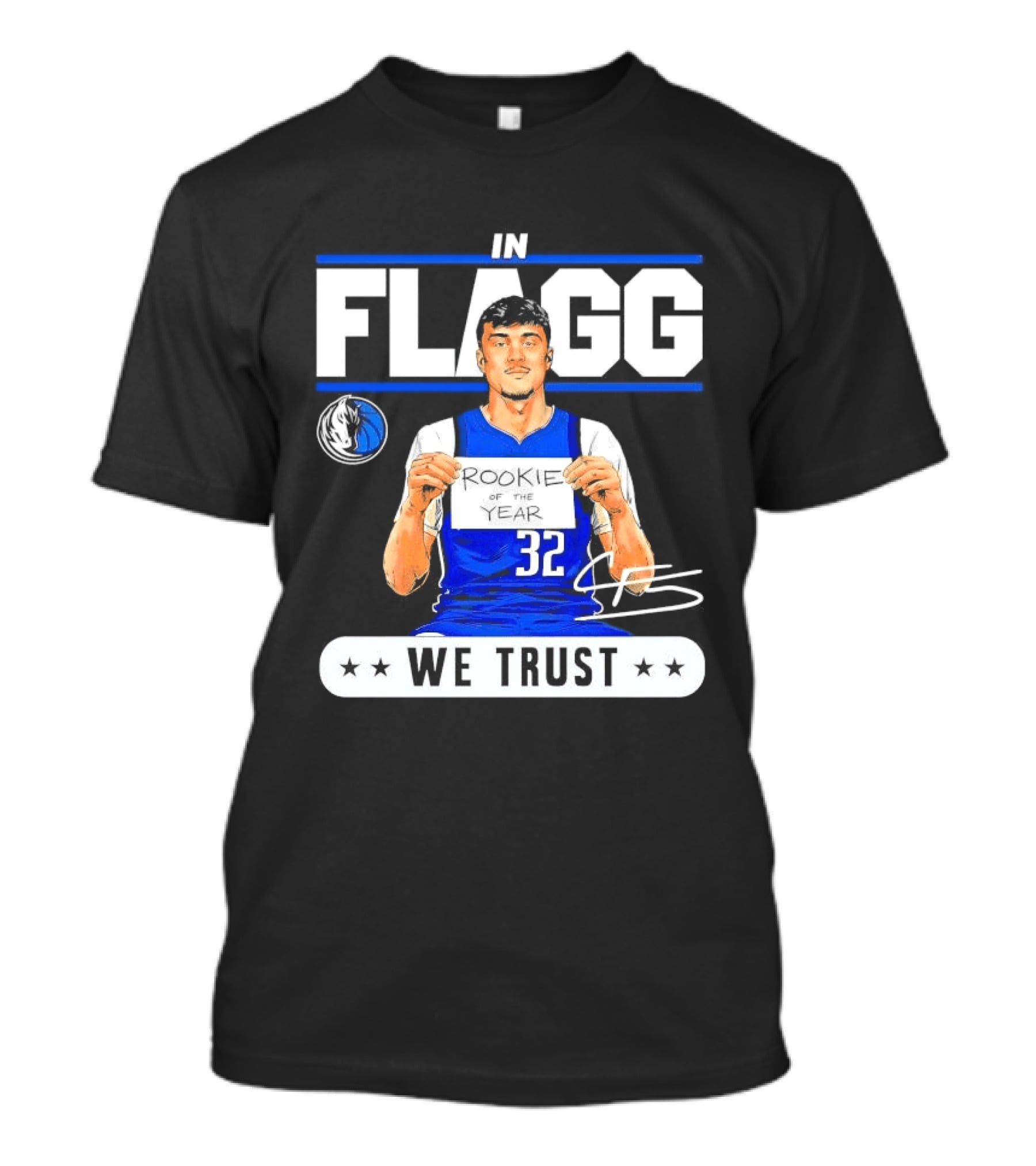 Cooper Flagg Dallas Mavericks Rookie In Flagg We Trust Basketball 32 T-Shirt