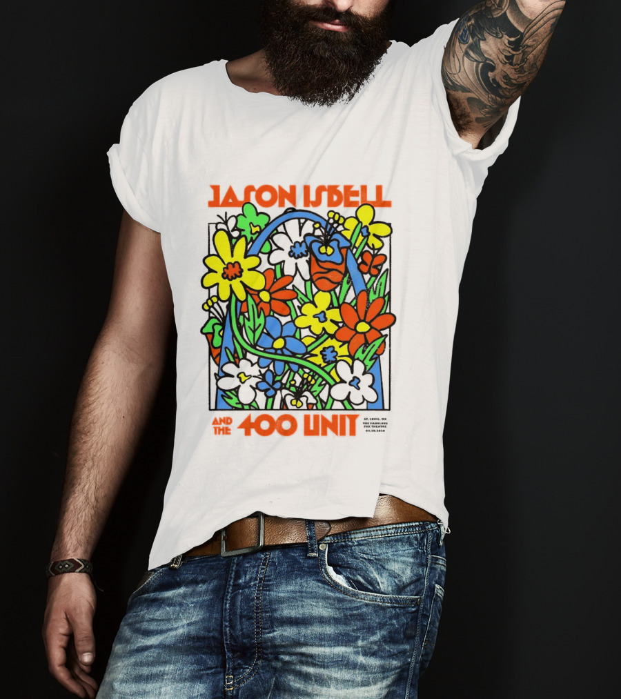 Jason Isbell The 400 Unit St. Louis Fabulous Fox Theatre April 29 2026 Flower Arch T-Shirt