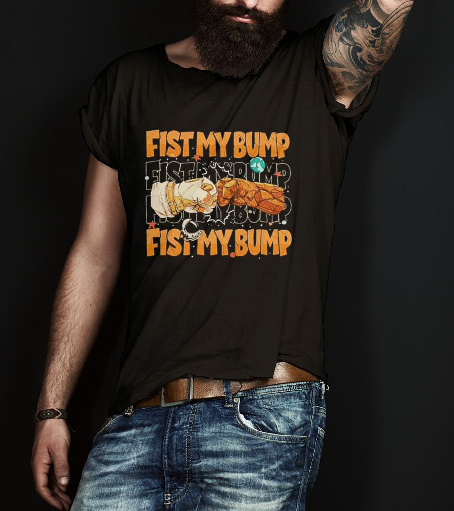 Fist My Bump Grace And Rocky Cartoon Style Fist Bump T-Shirt