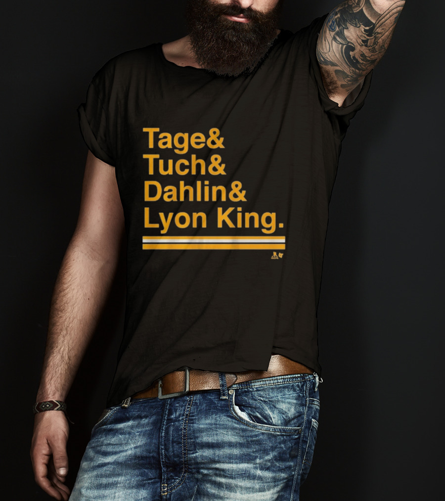 Tage Tuch Dahlin Lyon King Buffalo Hockey Ampersand T-Shirt