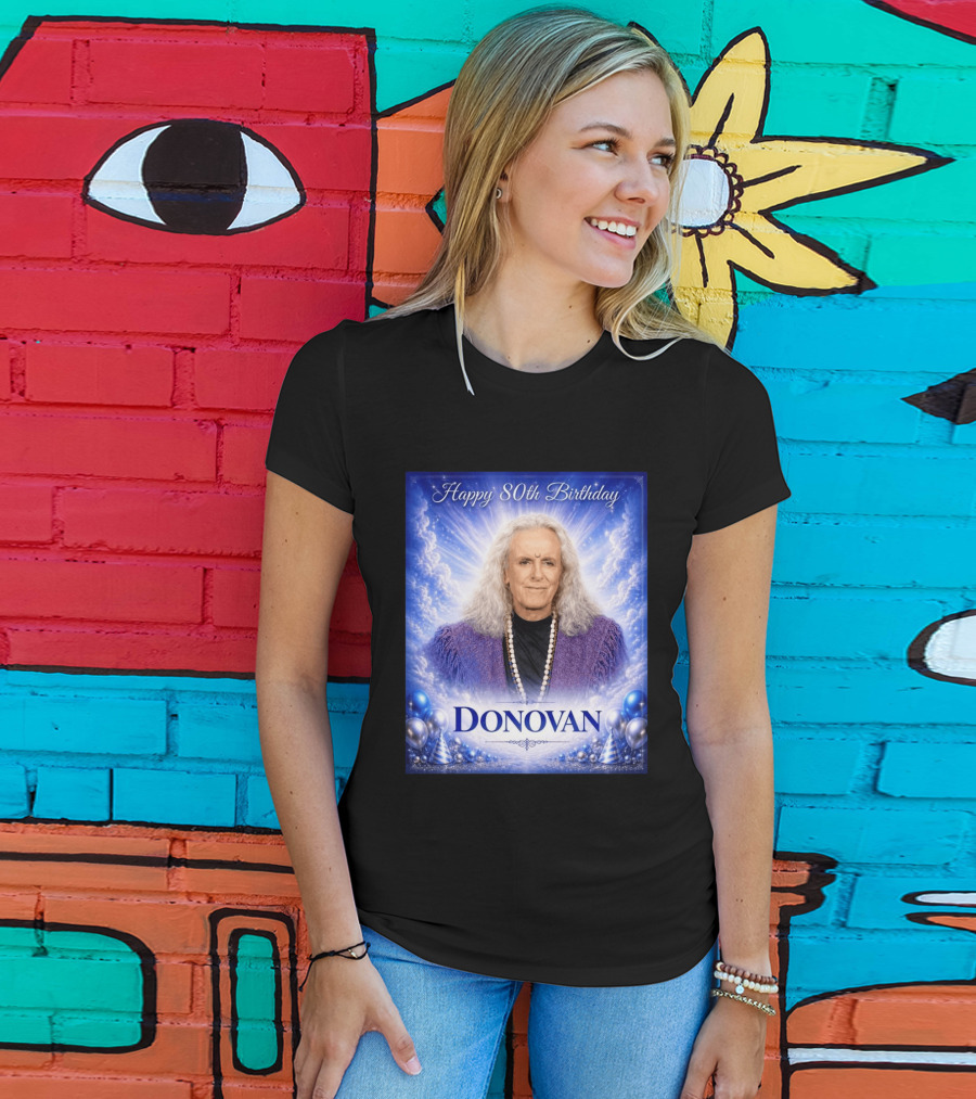 Happy 80th Birthday Donovan Celebration T-Shirt