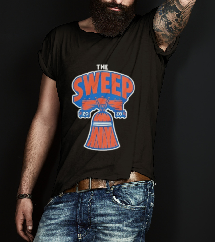 New York Knicks The Sweep 2026 Liberty Bell Motif T-Shirt