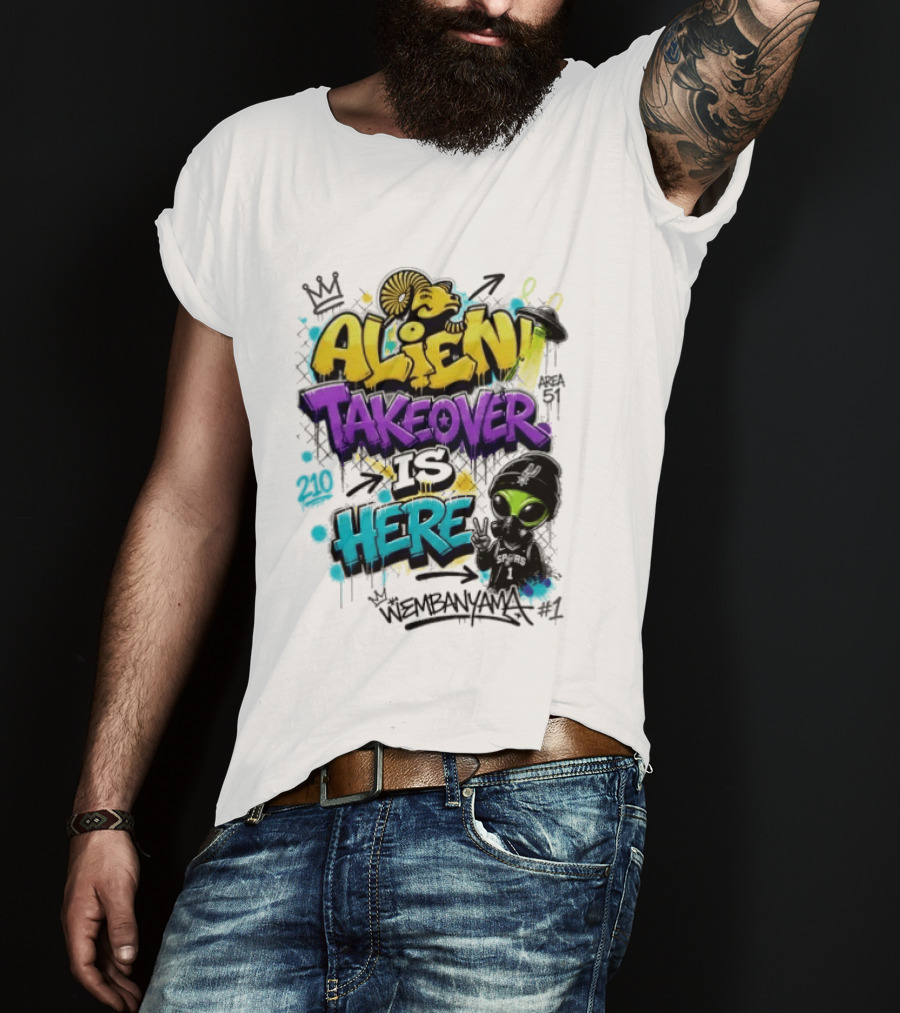 Alien Takeover Is Here Wembanyama T-Shirt