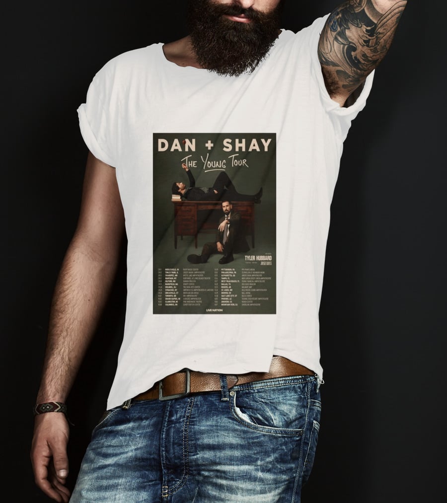 Dan Shay The Young Tour 2026 Tyler Hubbard Josh Ross Live Nation T-Shirt