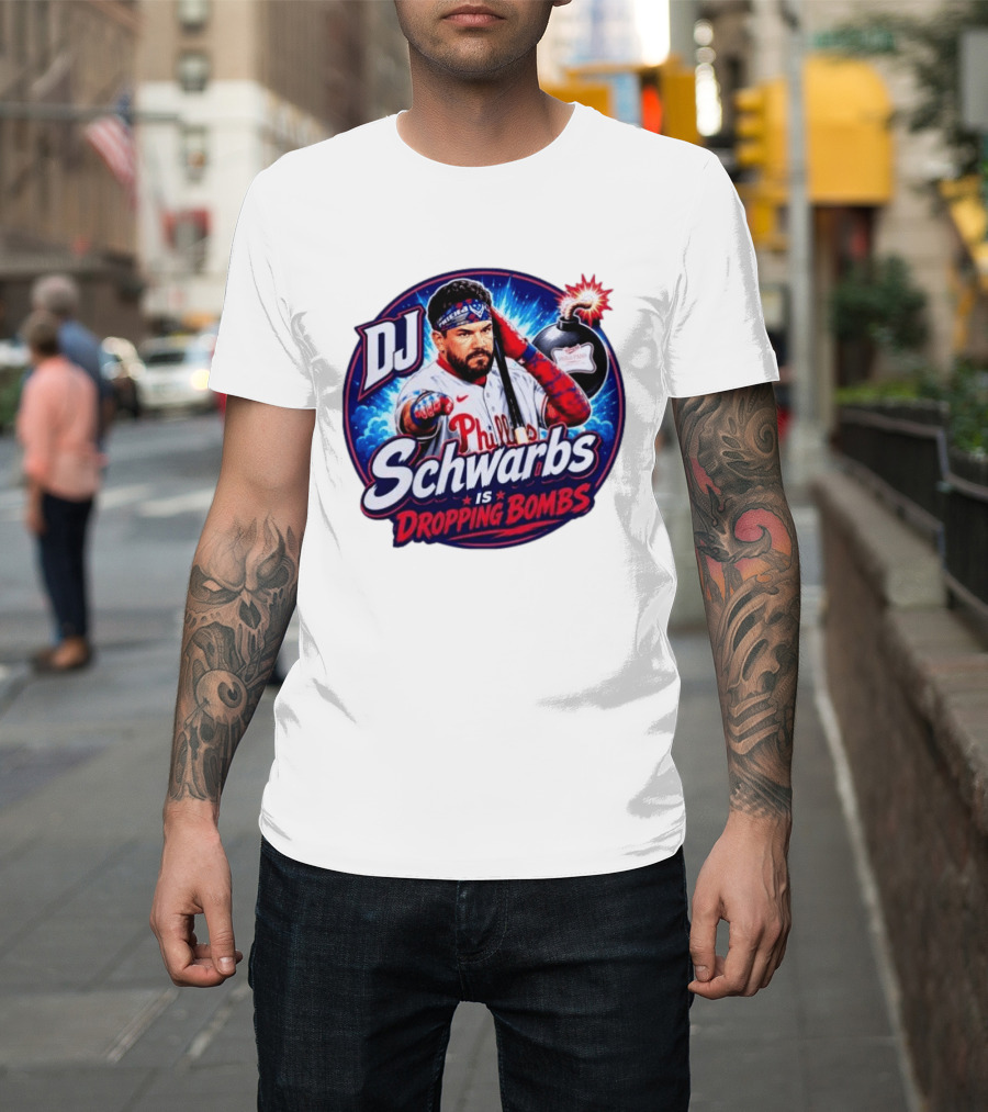 DJ Schwarbs Phillies Dropping Bombs T-Shirt