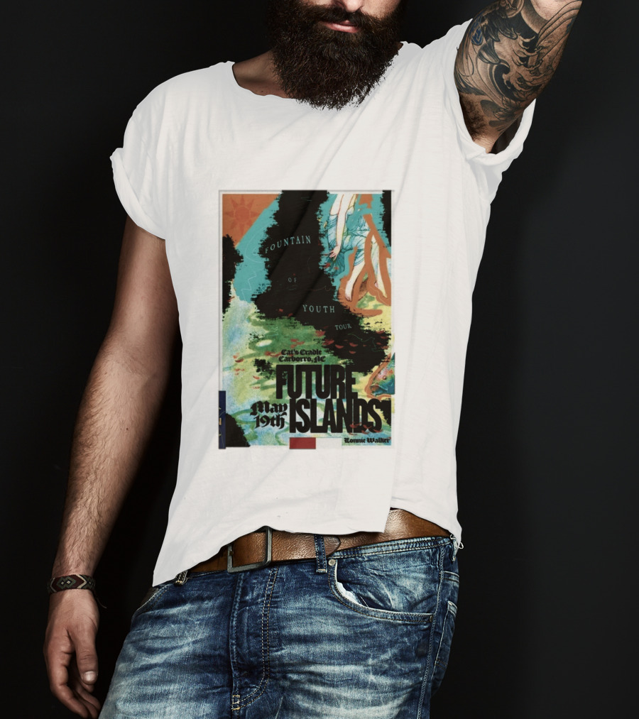 May 19 2026 Future Islands At Cat's Cradle Carrboro NC Fountain Of Youth Tour T-Shirt