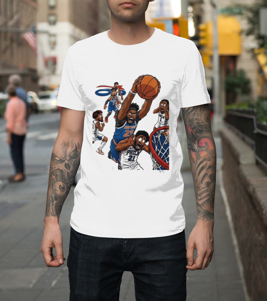 Josh Hart Monster Dunk New York Knicks Basketball Player Epic Slam T-Shirt