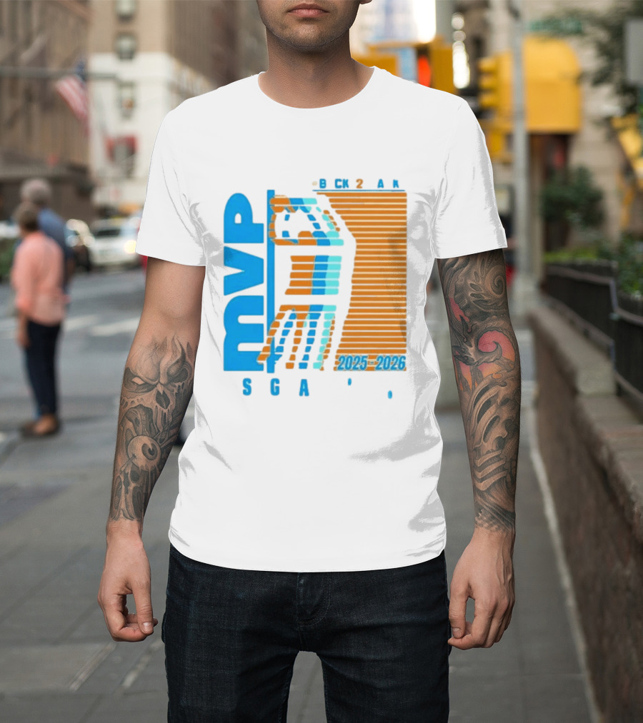 Shai Gilgeous Alexander Back 2 Back MVP 2025 2026 SGA T-Shirt