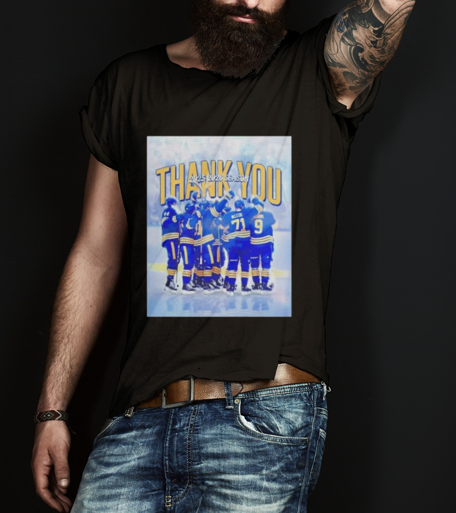 Buffalo Sabres Thank You 2025 2026 Season Players T-Shirt