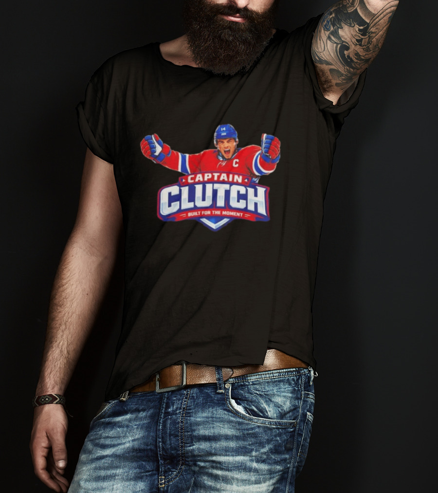 Nick Suzuki Captain Clutch Built For The Moment Montreal Canadiens T-Shirt