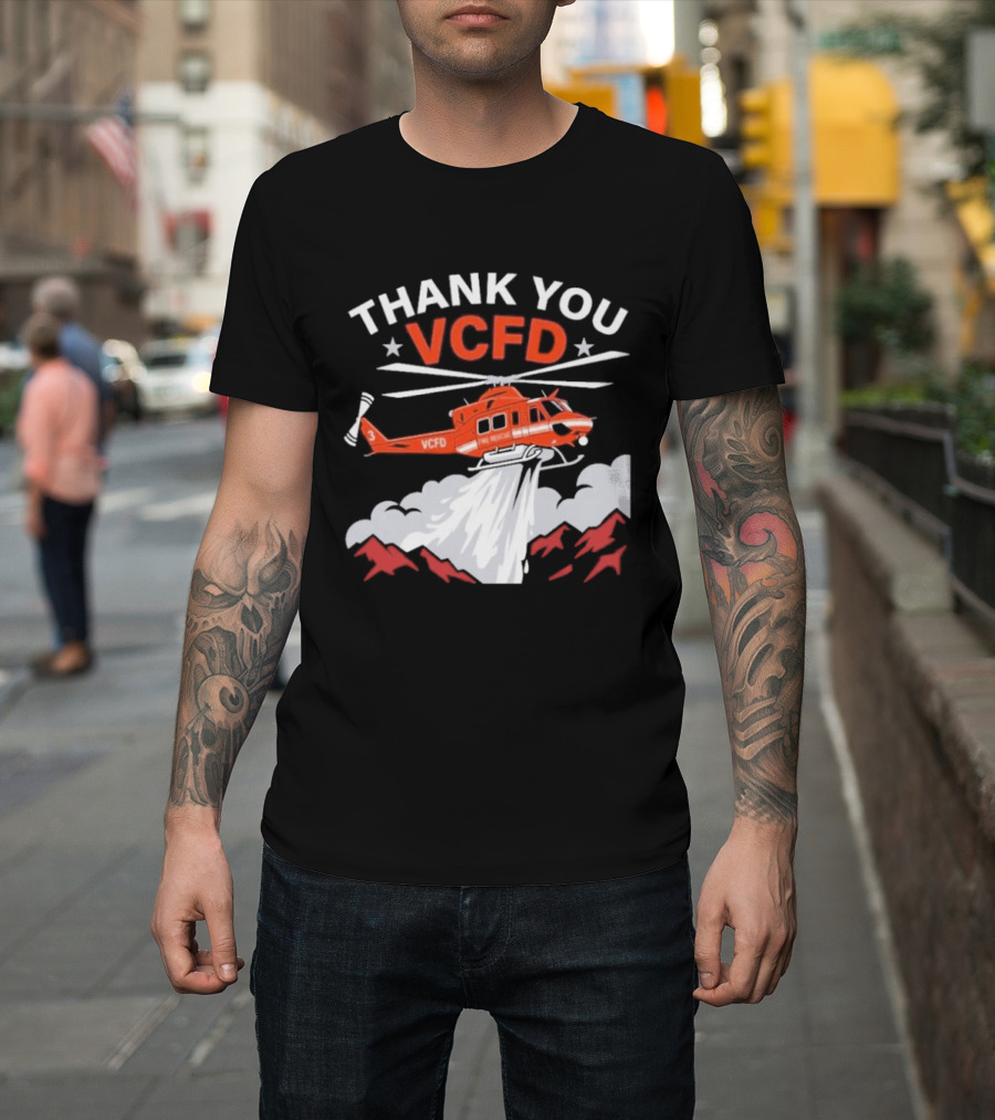 Thank You VCFD Helicopter Rescue T-Shirt