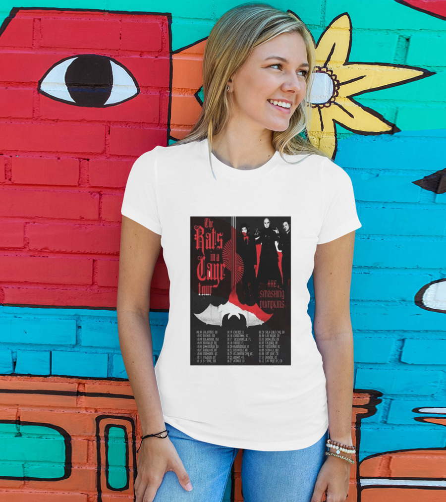 The Smashing Pumpkins Rats In A Cage Tour 2026 T-Shirt