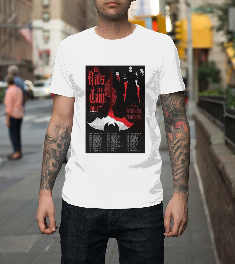 The Smashing Pumpkins Rats In A Cage Tour 2026 T-Shirt