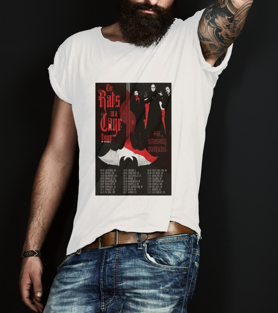 The Smashing Pumpkins Rats In A Cage Tour 2026 T-Shirt