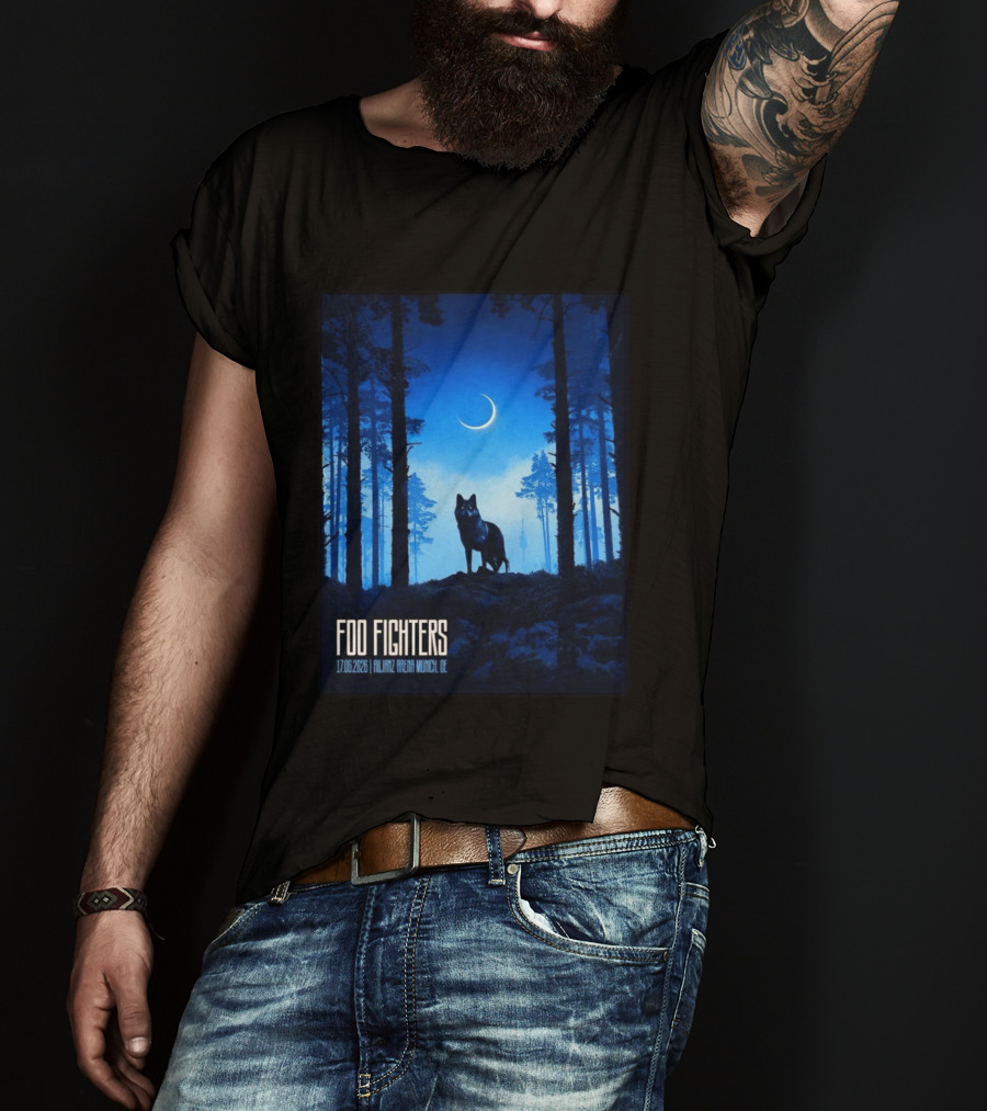Foo Fighters 17 June 2026 Allianz Arena Munich Germany The Wolf T-Shirt