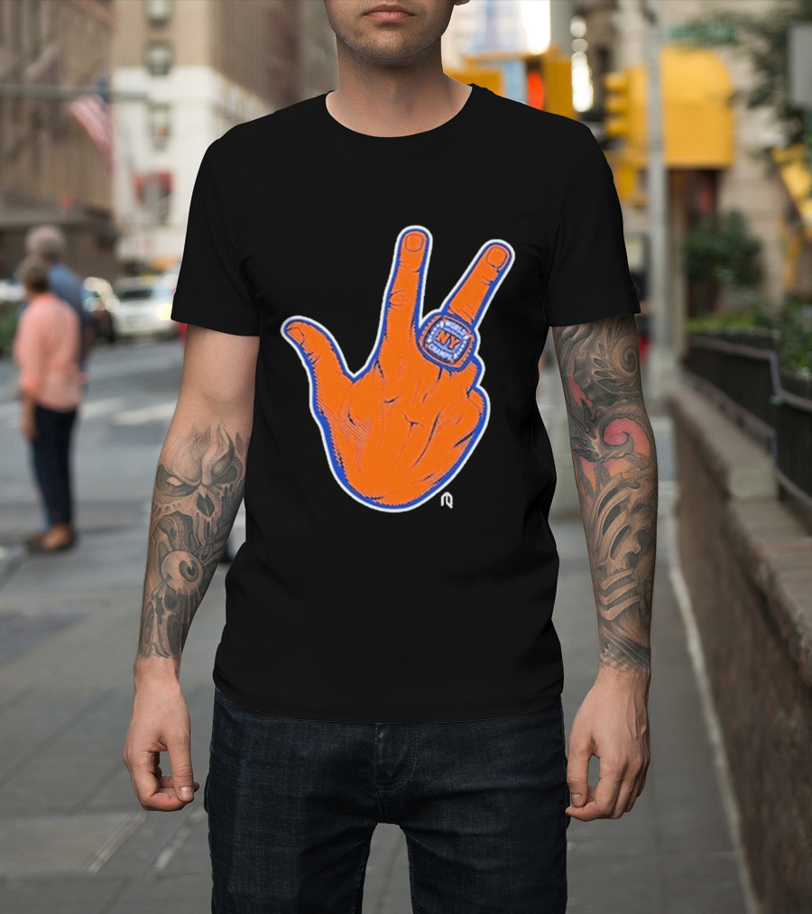 World Champion NY Ring Finger Gesture T-Shirt