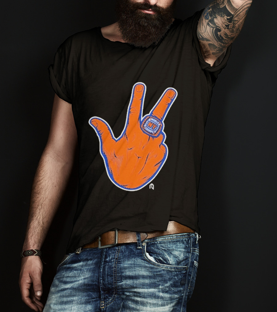 World Champion NY Ring Finger Gesture T-Shirt