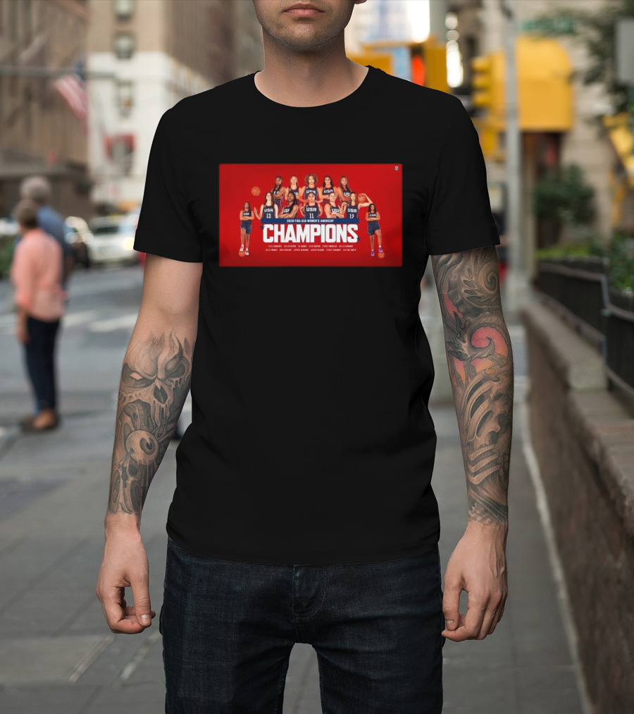 2026 FIBA U18 Women's AmeriCup Champions USA Victory Over Canada 90 72 For 12th Gold T-Shirt
