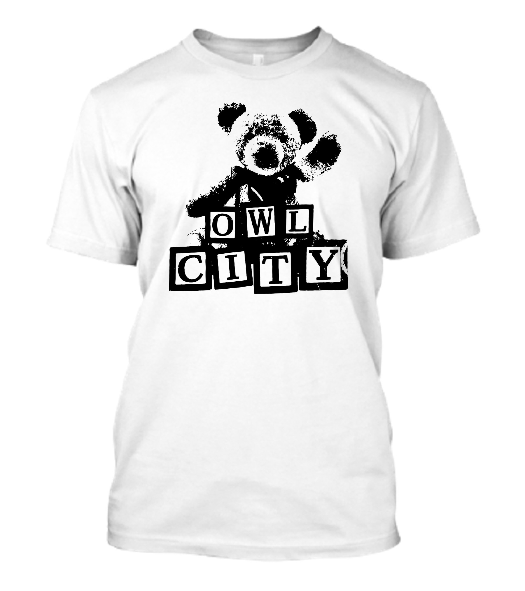Owl City Teddy Bear Blocks T-Shirt