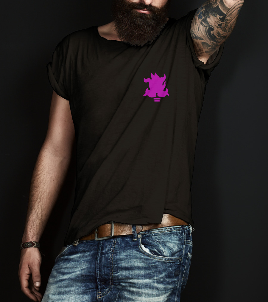 Lil Grian Purple Torch Flame Pixel T-Shirt