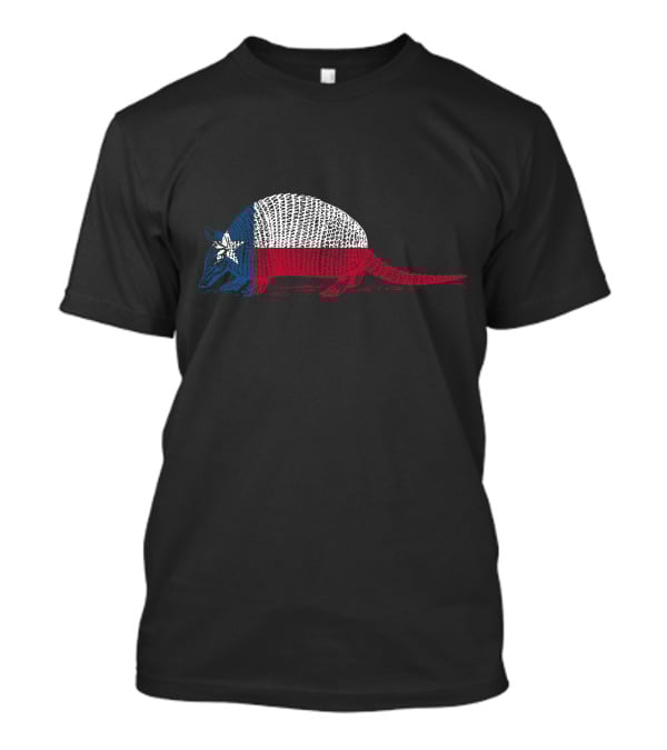 Armadillo Texas Flag Colors Texan Pride Armadillo T-Shirt