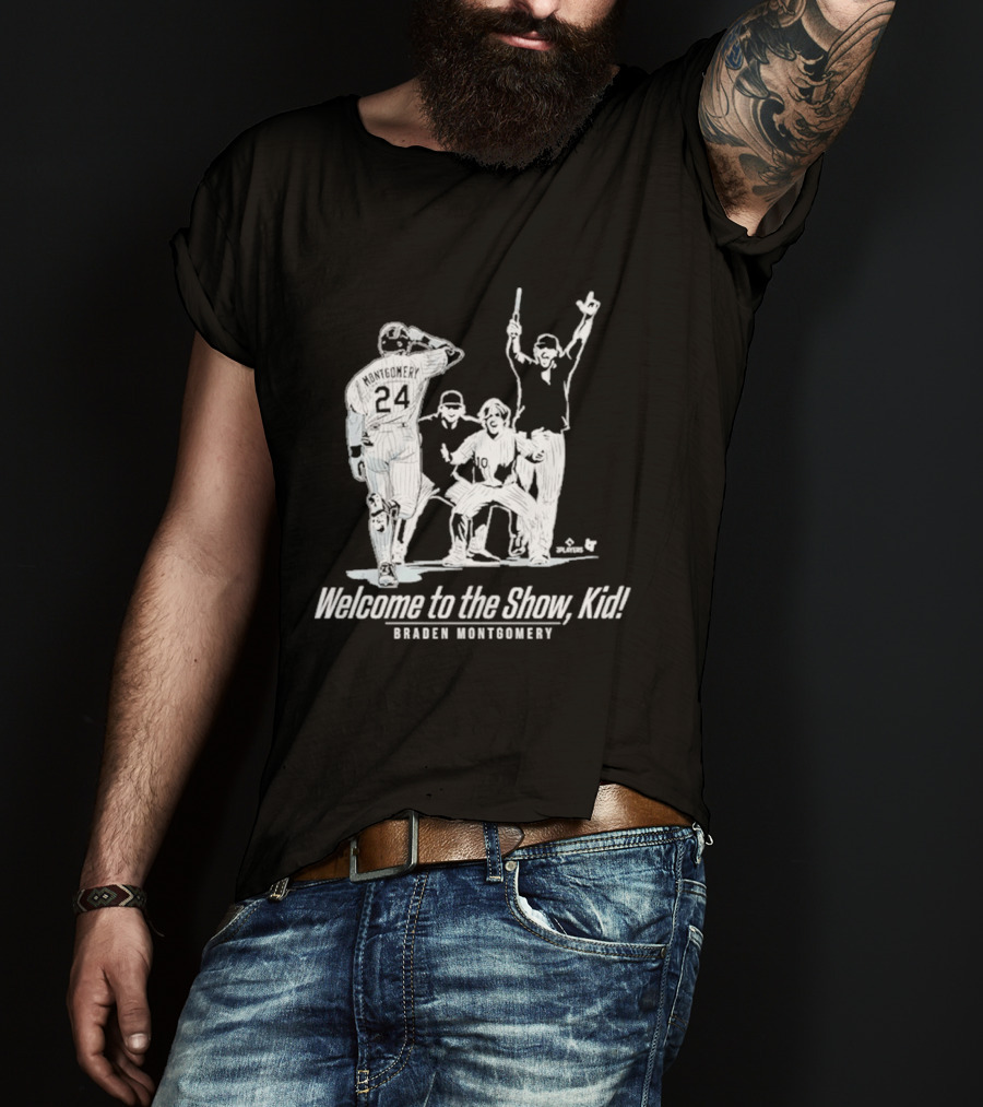 Braden Montgomery Welcome To The Show Kid Baseball 24 T-Shirt