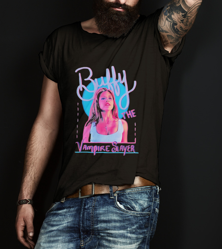 Buffy The Vampire Slayer Sarah Michelle Gellar 90s Nostalgia Fashion Icon Retro 90s T-Shirt