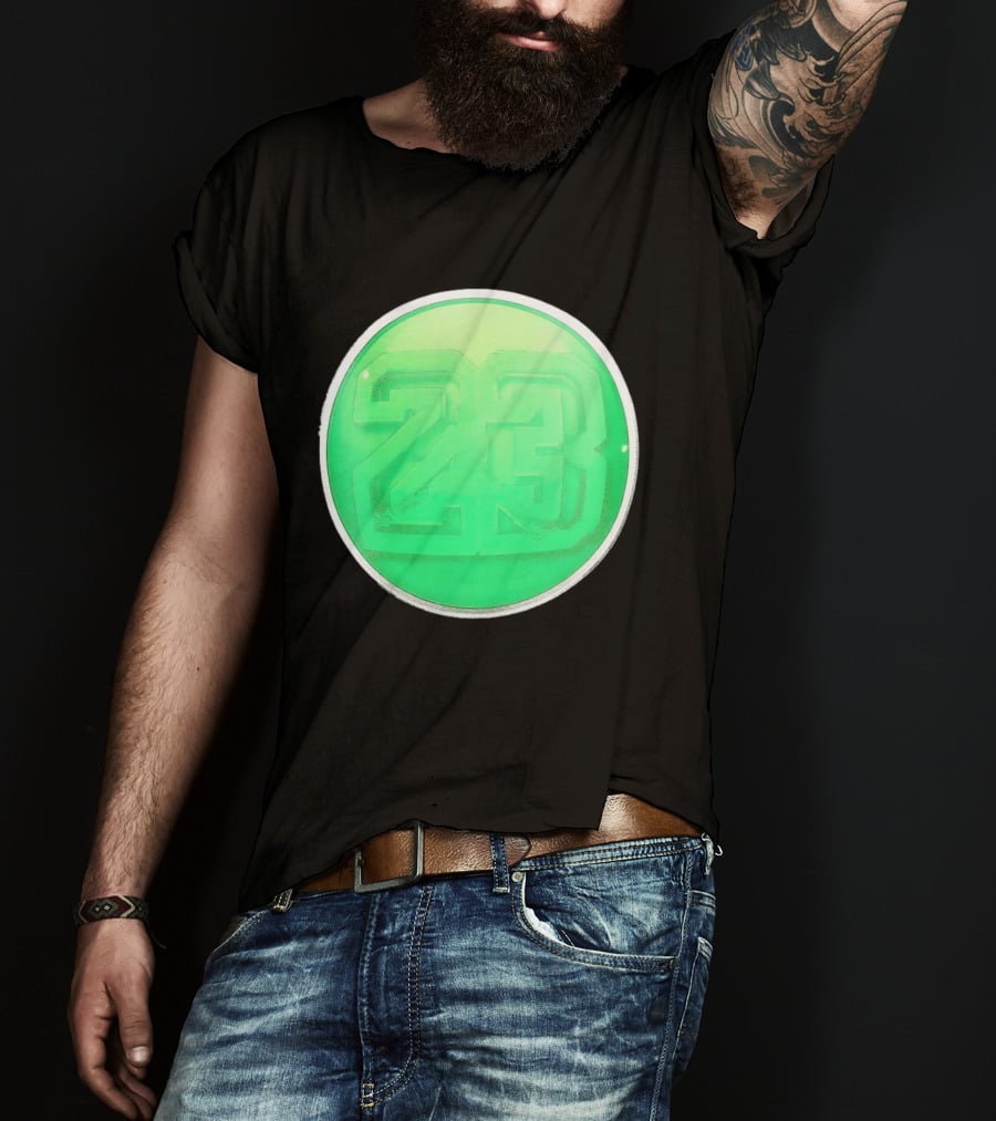 Michael Jordan 23 Green Basketball T-Shirt