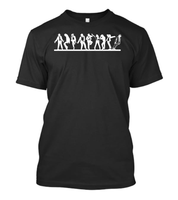 MJ Dance Moves Evolution Music Lover T-Shirt