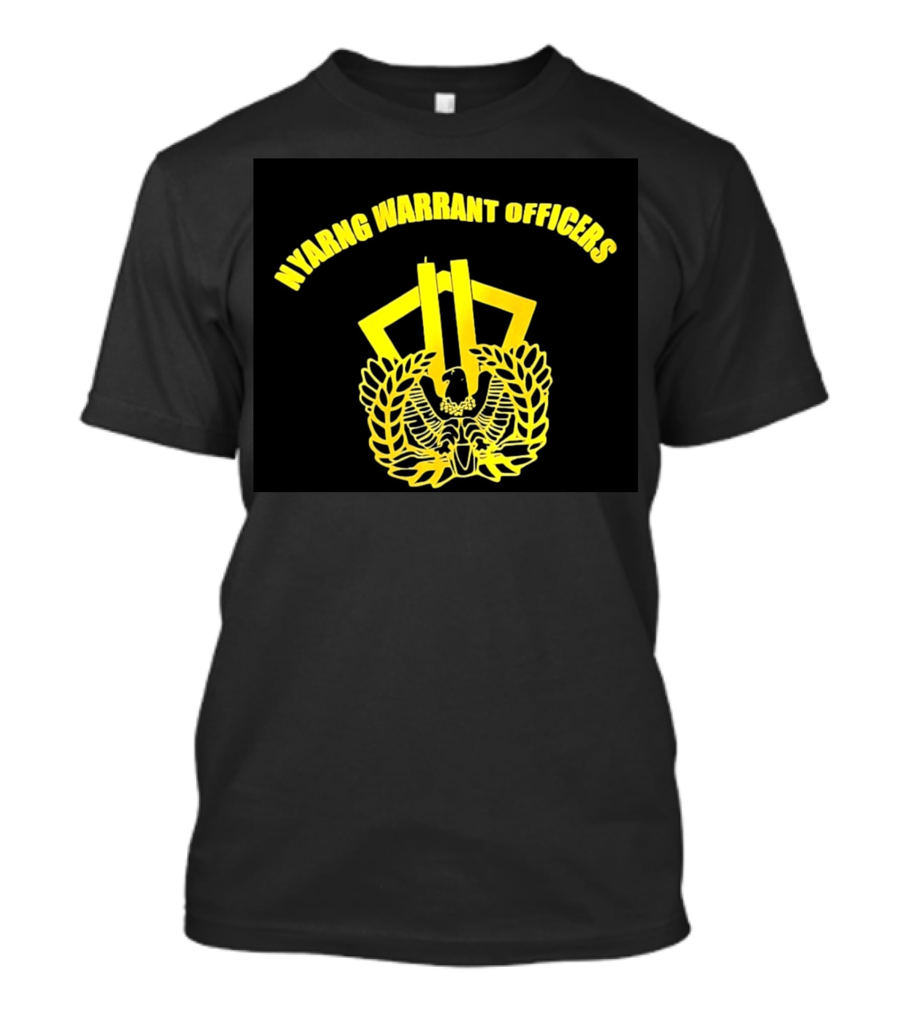 NYARNG Warrant Officers New York Army National Guard Emblem Featuring Twin Towers And Eagle T-Shirt