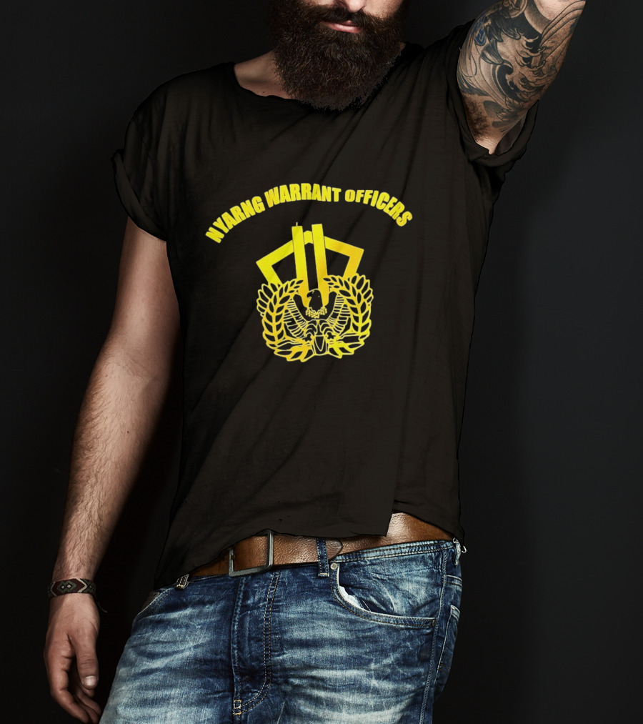 NYARNG Warrant Officers New York Army National Guard Emblem Featuring Twin Towers And Eagle T-Shirt