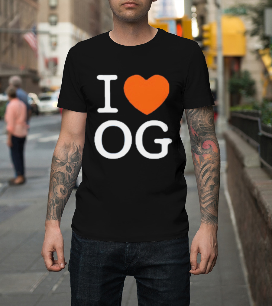 I Love OG Anunoby Orange Heart Knicks T-Shirt