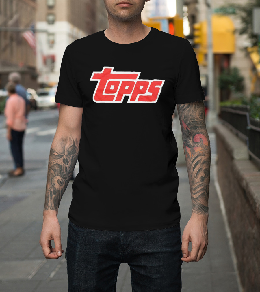 Topps Baseball Card Company Retro Red T-Shirt