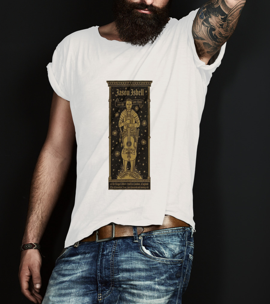 Jason Isbell And The 400 Unit Royal Albert Hall London 11th June 2026 Stars And Guitar T-Shirt