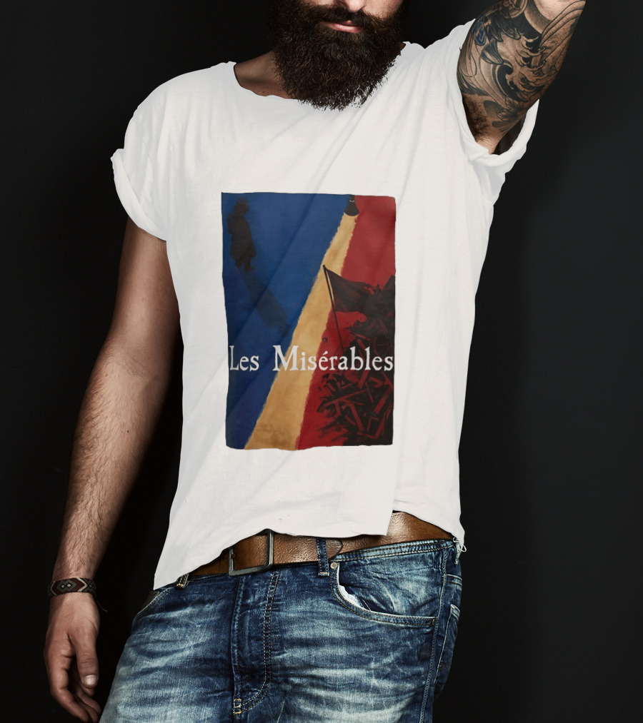 Les Misérables Barricade Tricolor Shadow And Flag Scenery T-Shirt
