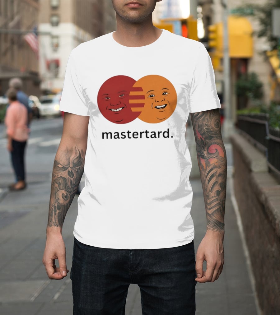 Mastertard Meme Funny Smile Parody Circles T-Shirt