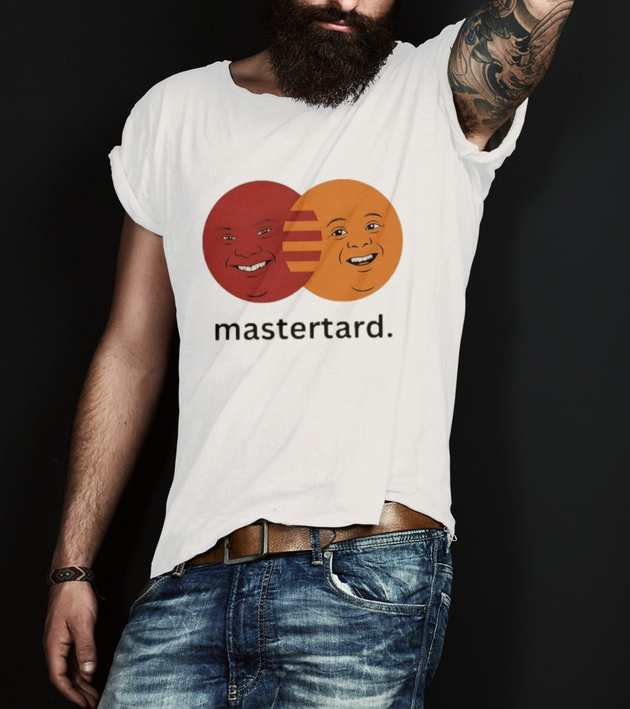 Mastertard Meme Funny Smile Parody Circles T-Shirt