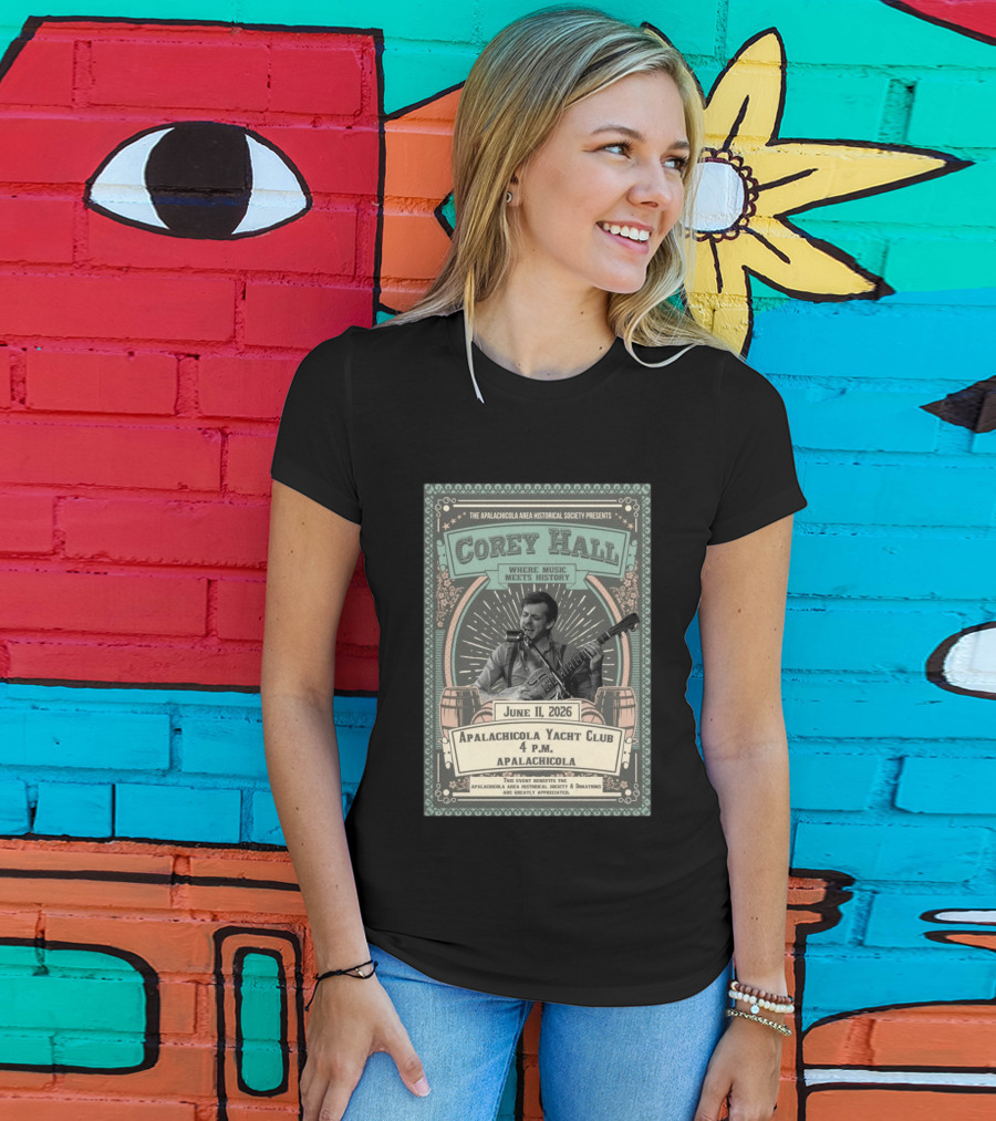 Corey Hall Apalachicola June 11 2026 T-Shirt