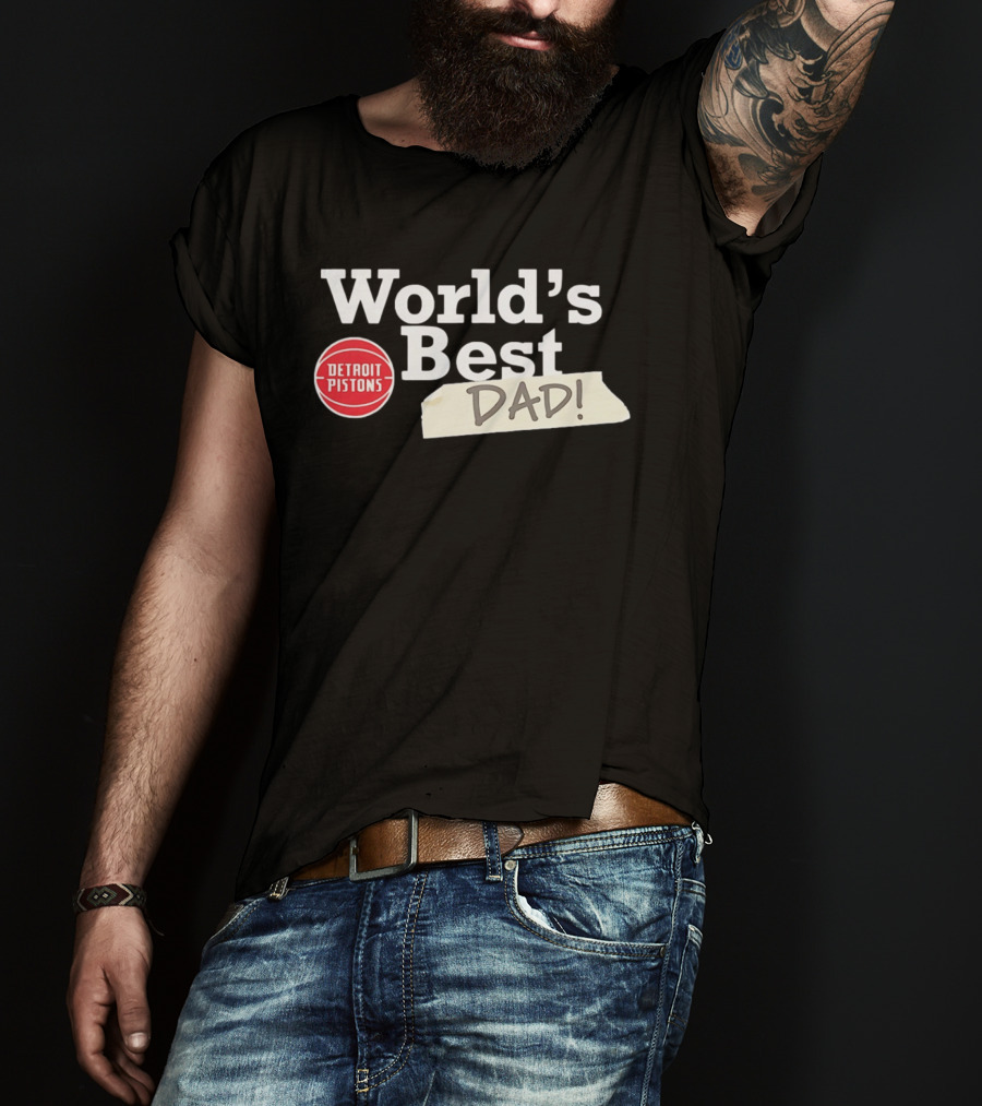 Detroit Pistons World's Best Dad 2026 T-Shirt