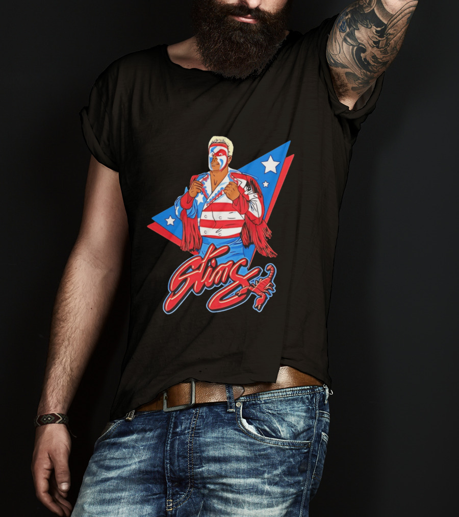 Sting USA Patriotic Jacket Red White Blue Stars Scorpion T-Shirt
