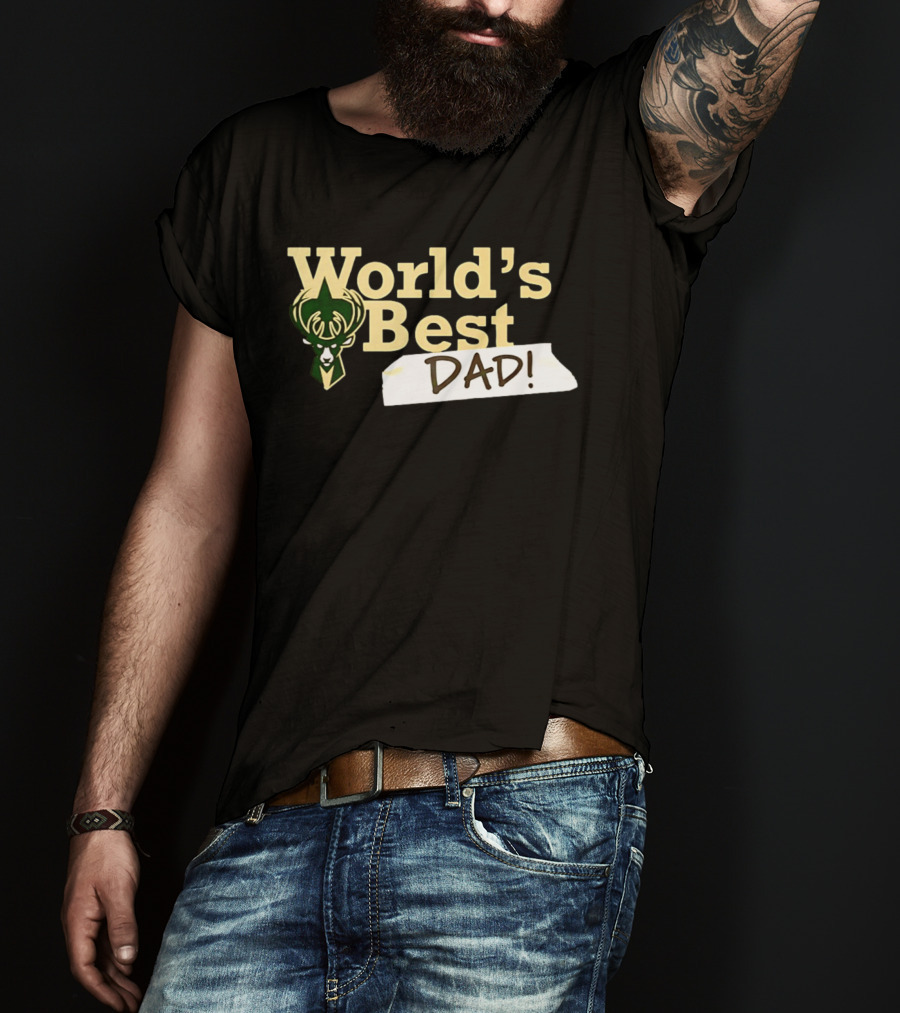 Milwaukee Bucks World's Best Dad 2026 T-Shirt