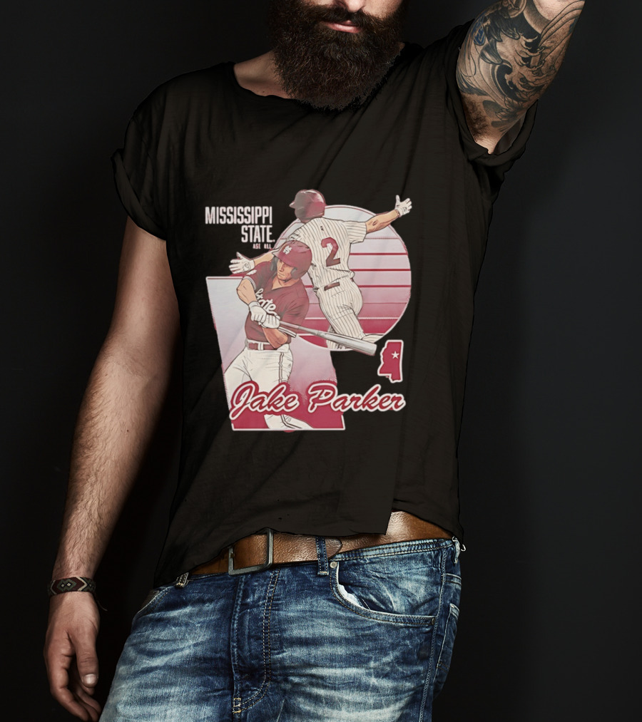 Mississippi State Jake Parker Baseball T-Shirt