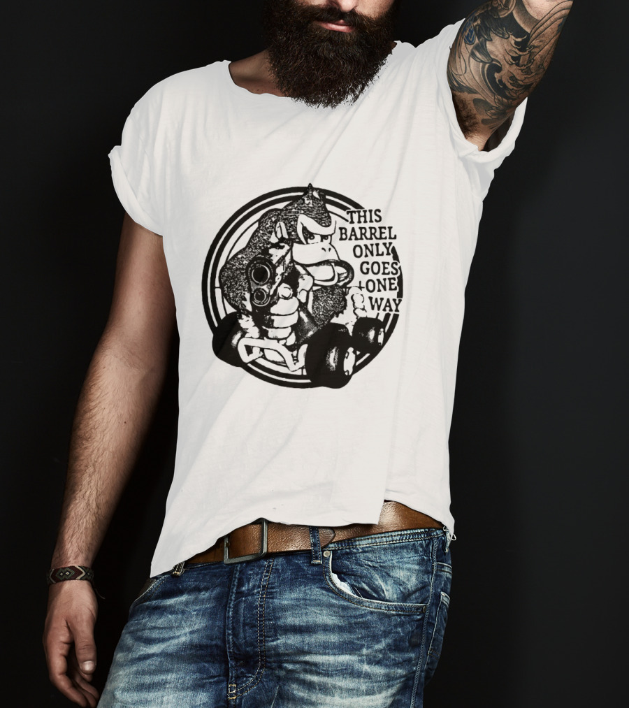 Donkey Kong Country This Barrel Only Goes One Way T-Shirt